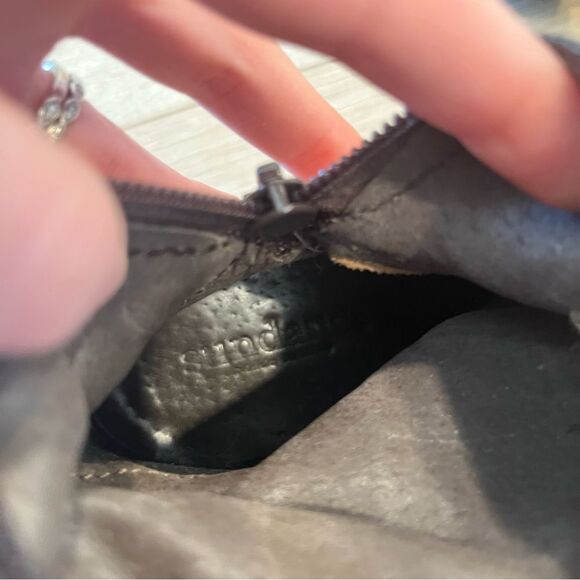 Sundance At A Glance Tan Suede Leather Lace Up Knee High Boot Size 36/5.5-6 - Picture 8 of 9